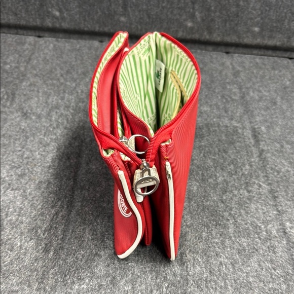 Lacoste Red Toiletry Bag Durable and Vibrant - Picture 9 of 9